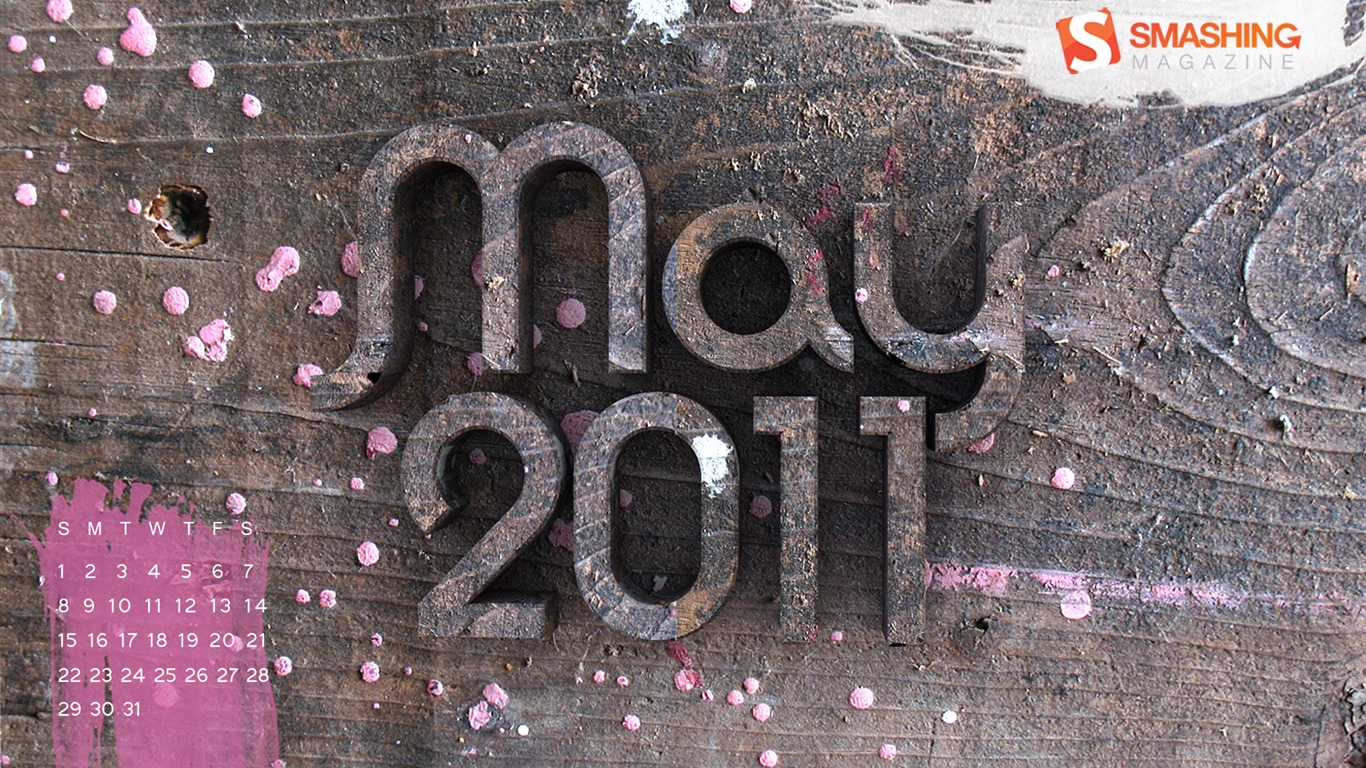 May 2011 Calendar Wallpaper (2) #11 - 1366x768