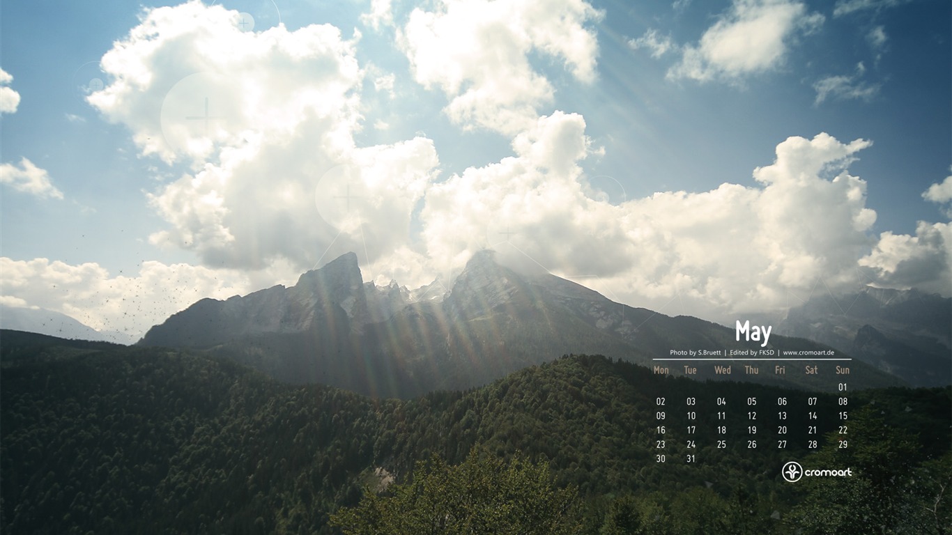 2011年5月 月曆壁紙(二) #13 - 1366x768