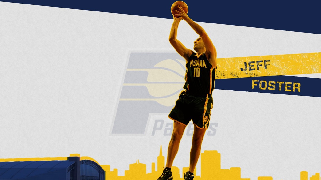 NBA 2010-11賽季 印第安納步行者隊 壁紙 #6 - 1366x768