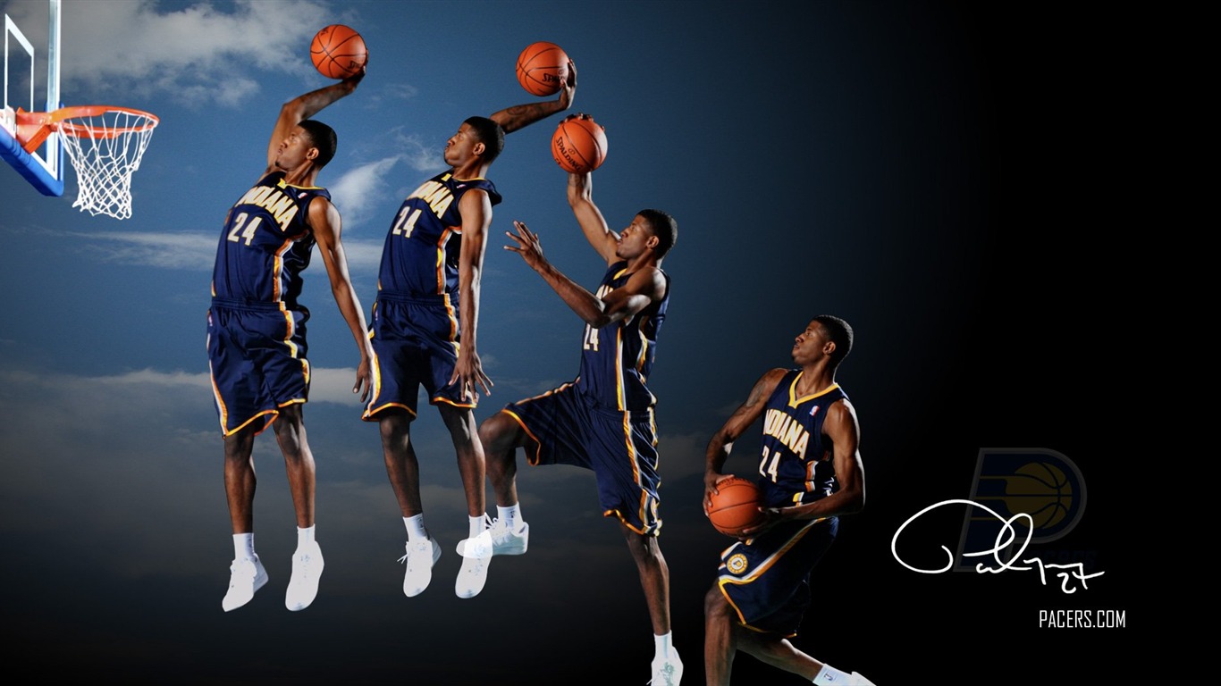 NBA Indiana Pacers 2010-11 sezóna na plochu #11 - 1366x768