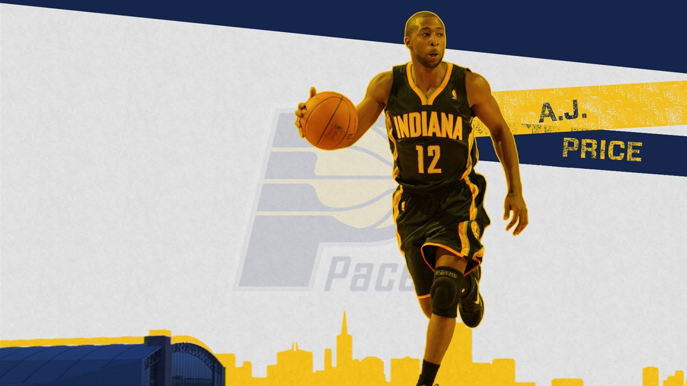 NBA 2010-11賽季 印第安納步行者隊 壁紙 #13 - 1366x768