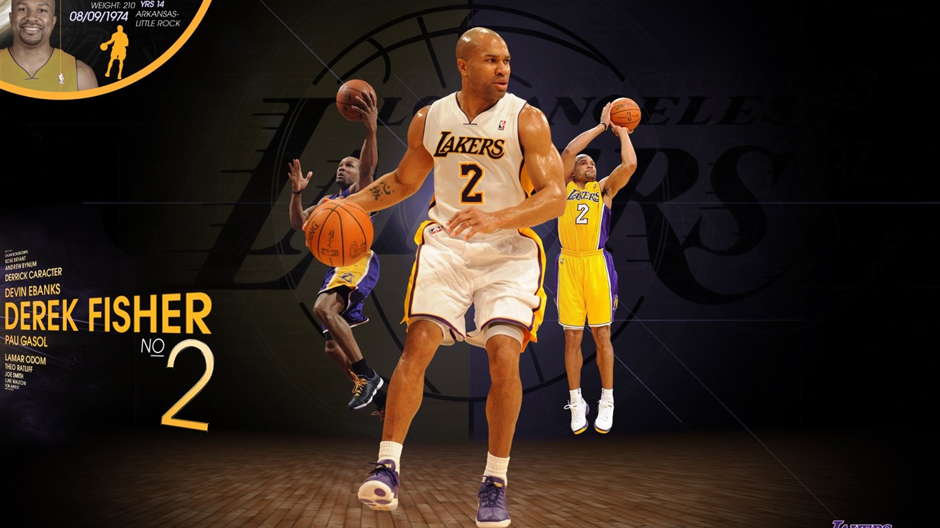 NBA 2010-11賽季 洛杉磯湖人隊 壁紙 #1 - 1366x768