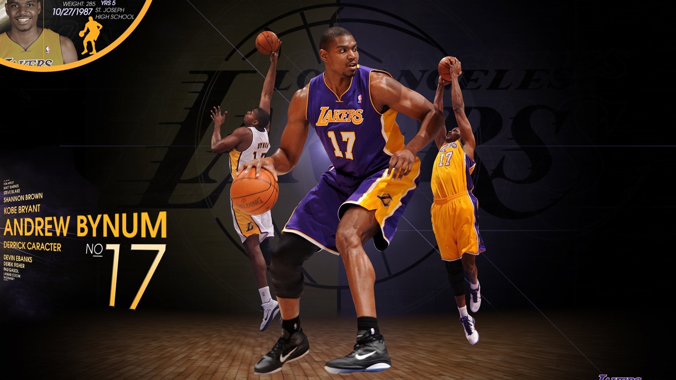 NBA 2010-11 temporada, Los Angeles Lakers Fondo de Pantalla #2 - 1366x768