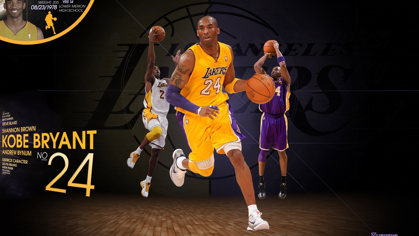 NBA 2010-11 temporada, Los Angeles Lakers Fondo de Pantalla #6 - 1366x768