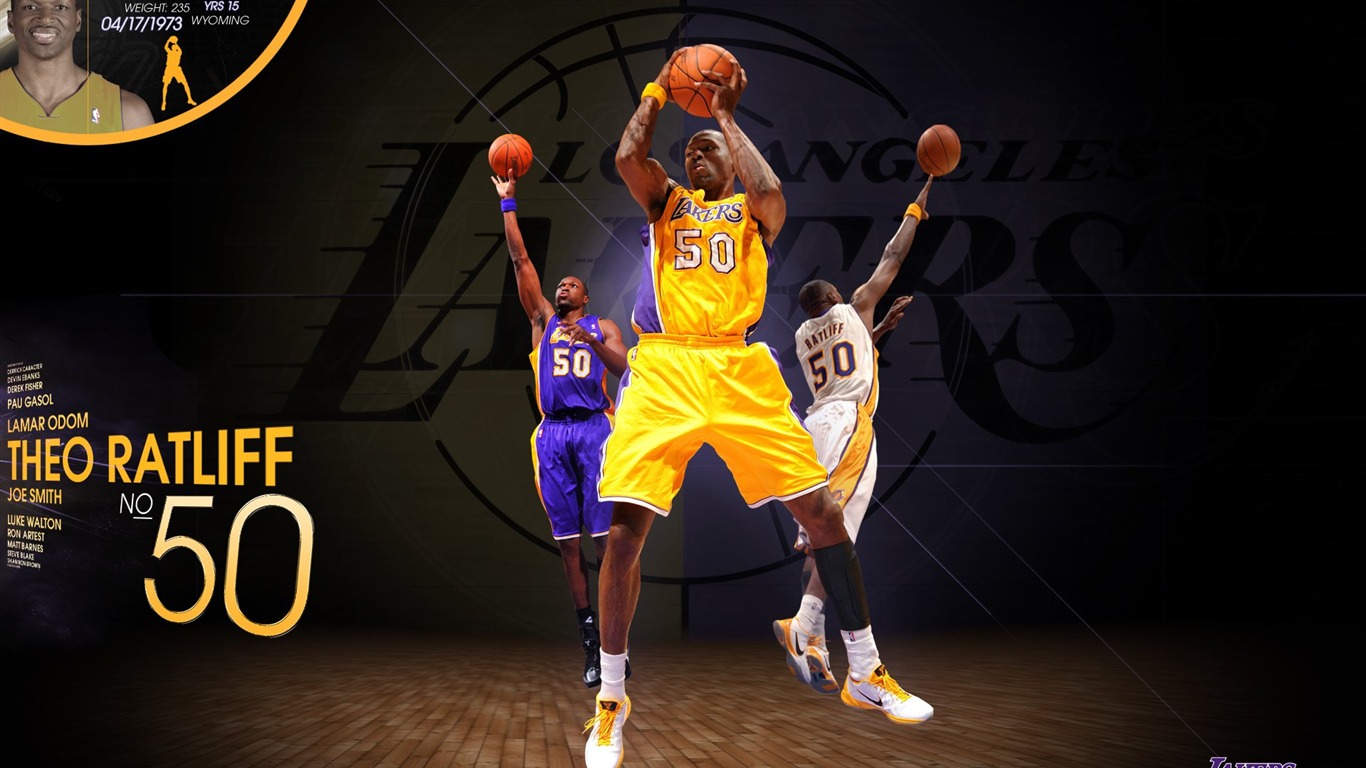 NBA 2010-11 temporada, Los Angeles Lakers Fondo de Pantalla #14 - 1366x768
