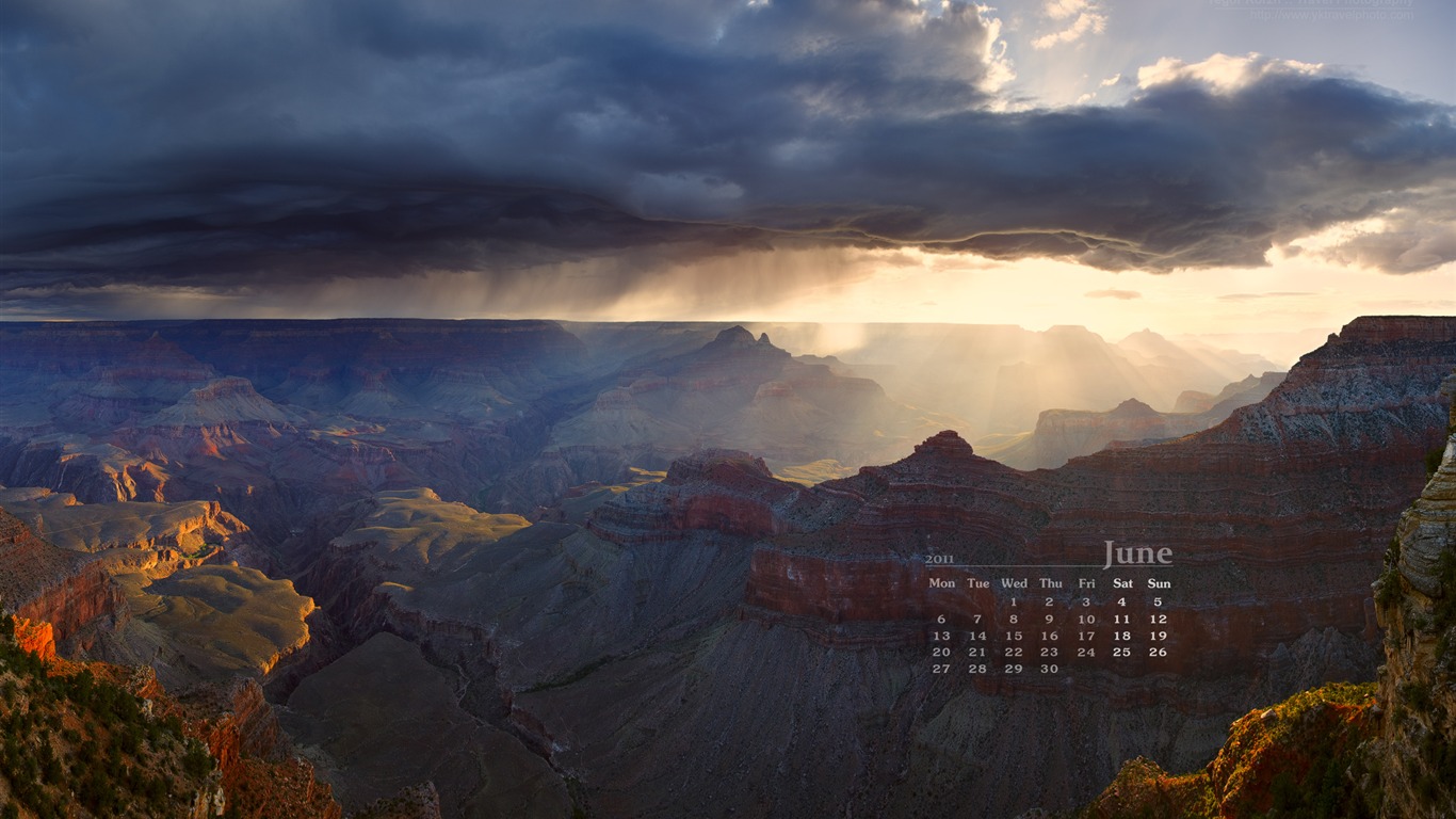 June 2011 Calendar Wallpaper (1) #7 - 1366x768