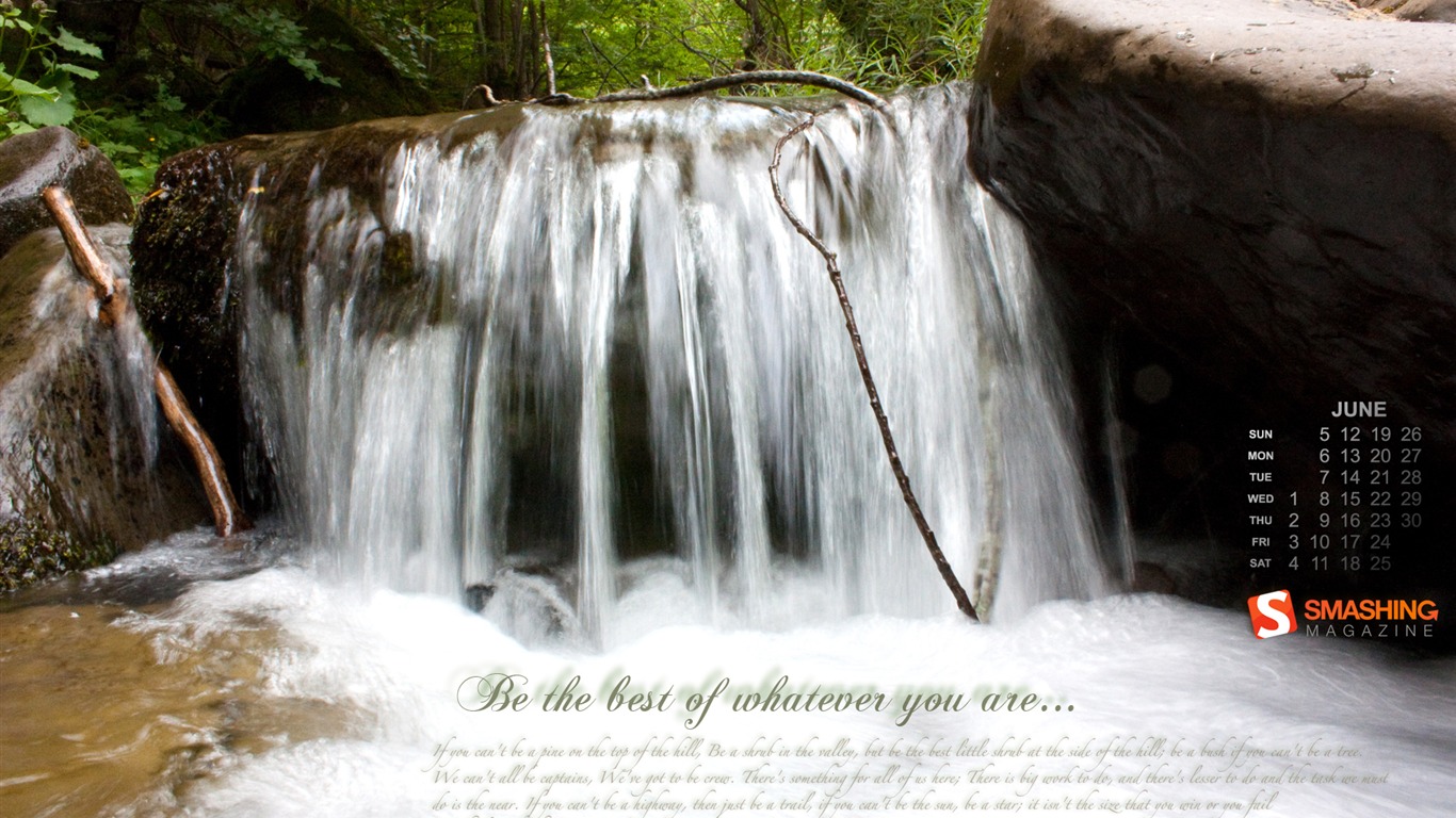 2011年6月 月曆壁紙(一) #9 - 1366x768