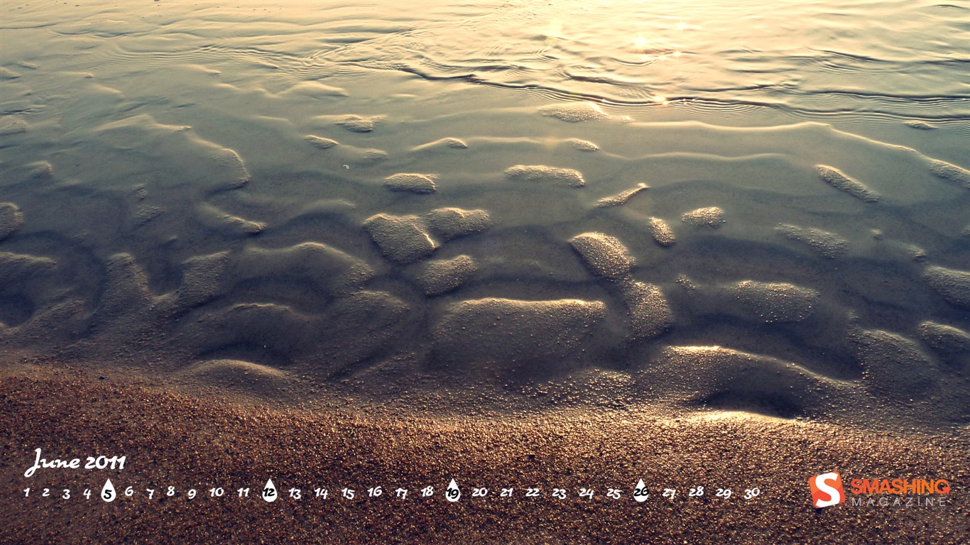 2011年6月 月曆壁紙(一) #14 - 1366x768