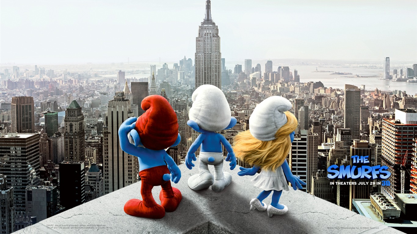 The Smurfs 蓝精灵 壁纸专辑2 - 1366x768