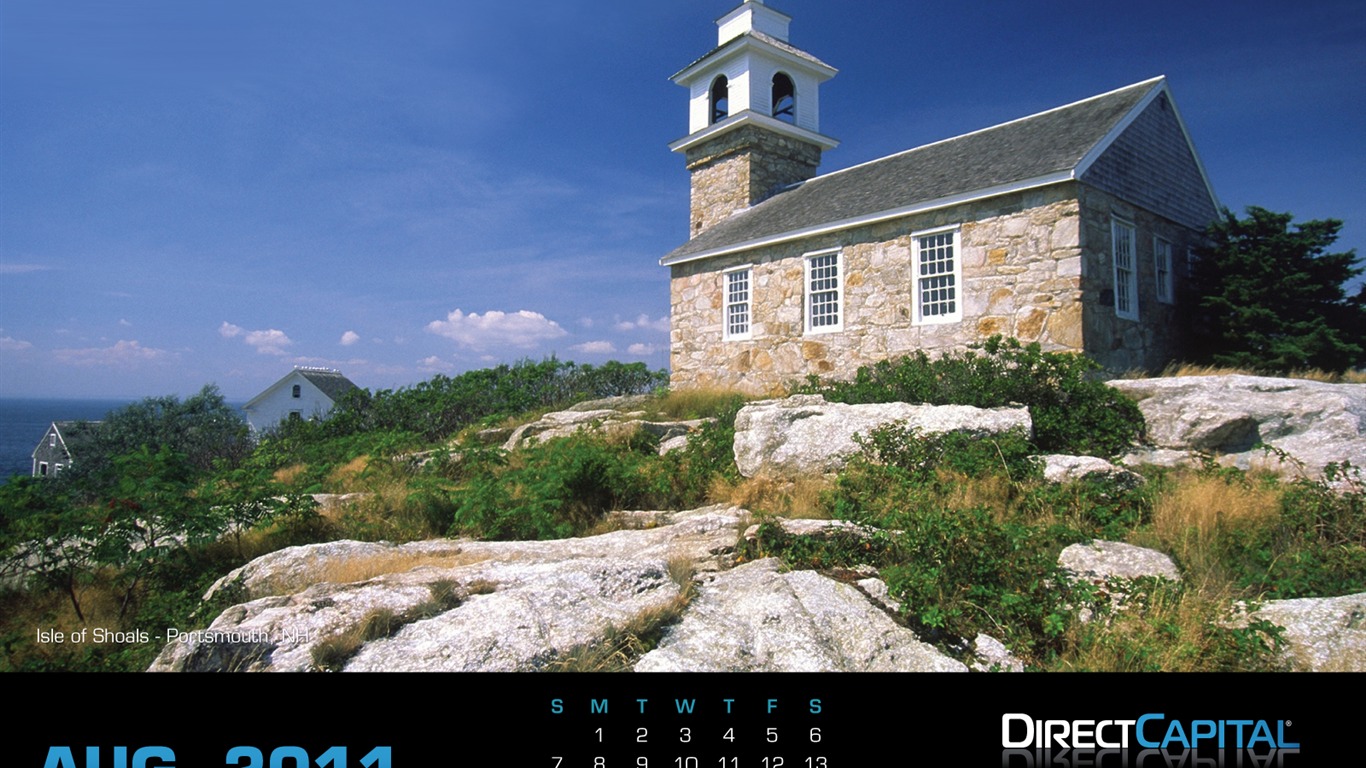 August 2011 calendar wallpaper (2) #15 - 1366x768