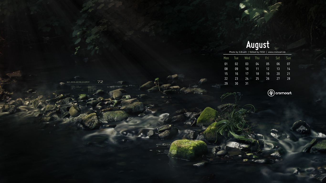 2011年8月 月曆壁紙(二) #20 - 1366x768