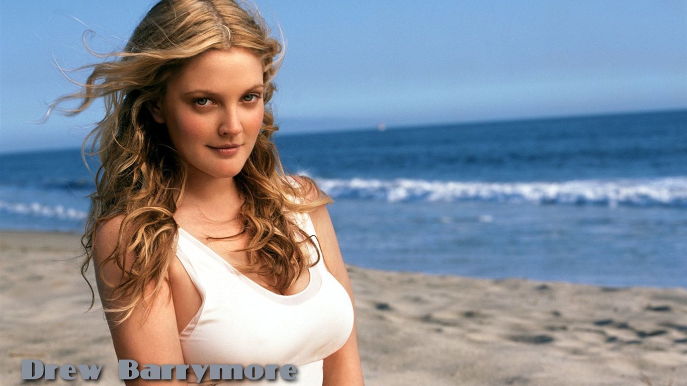 Drew Barrymore schöne Tapete #12 - 1366x768