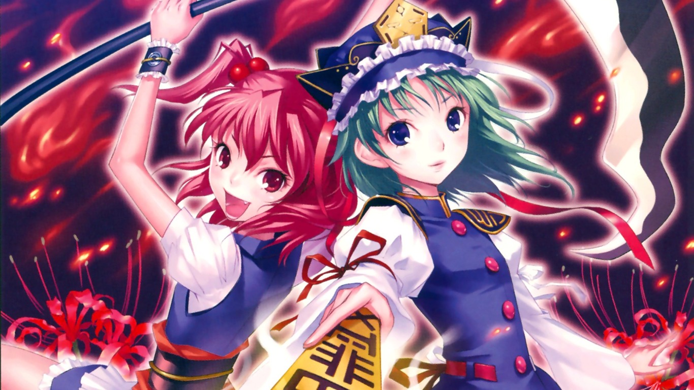 Anime girl HD tapety na plochu #1 - 1366x768