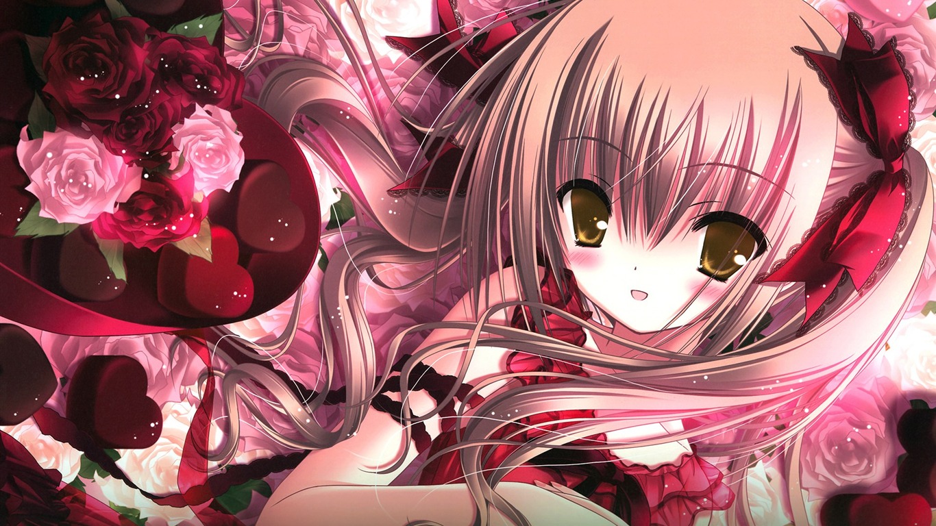 Anime girl HD wallpapers #10 - 1366x768