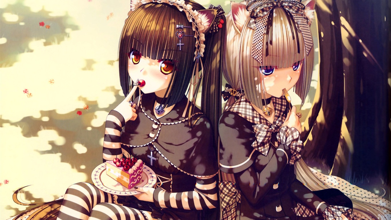 Anime girl HD tapety na plochu #13 - 1366x768