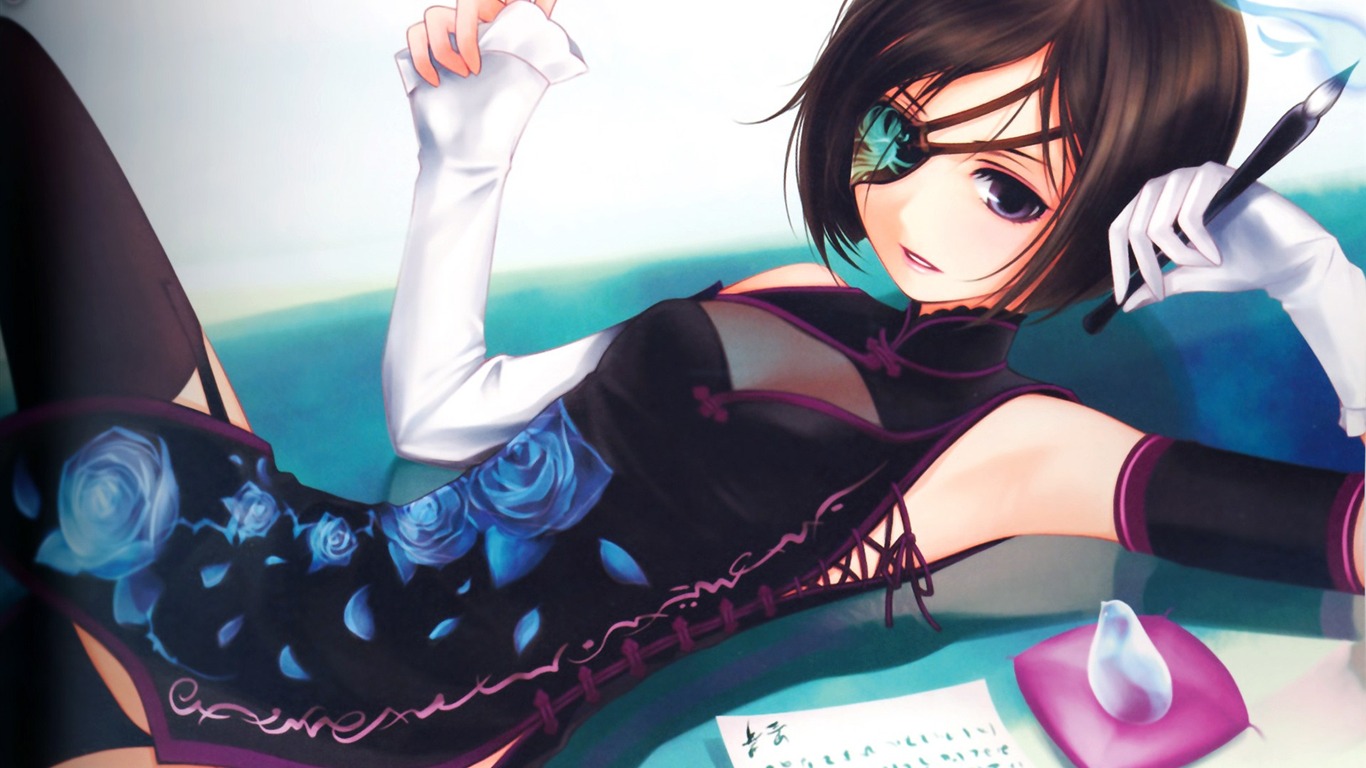 Anime girl HD tapety na plochu #18 - 1366x768