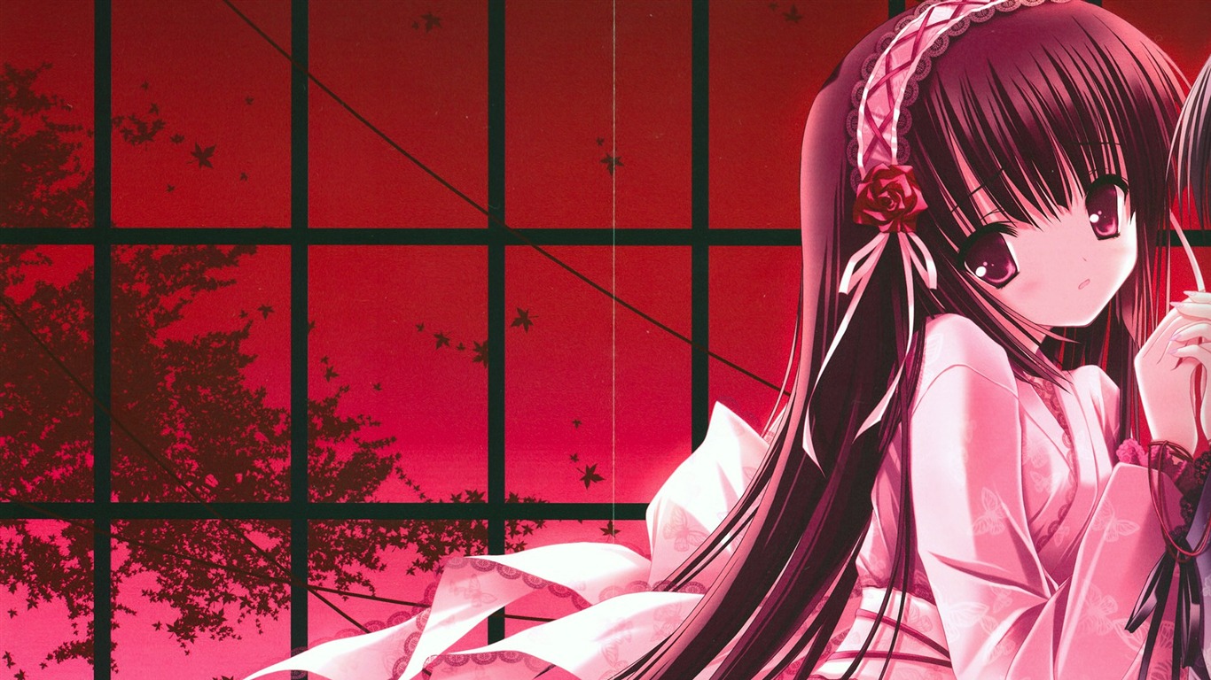 Anime girl HD tapety na plochu #20 - 1366x768