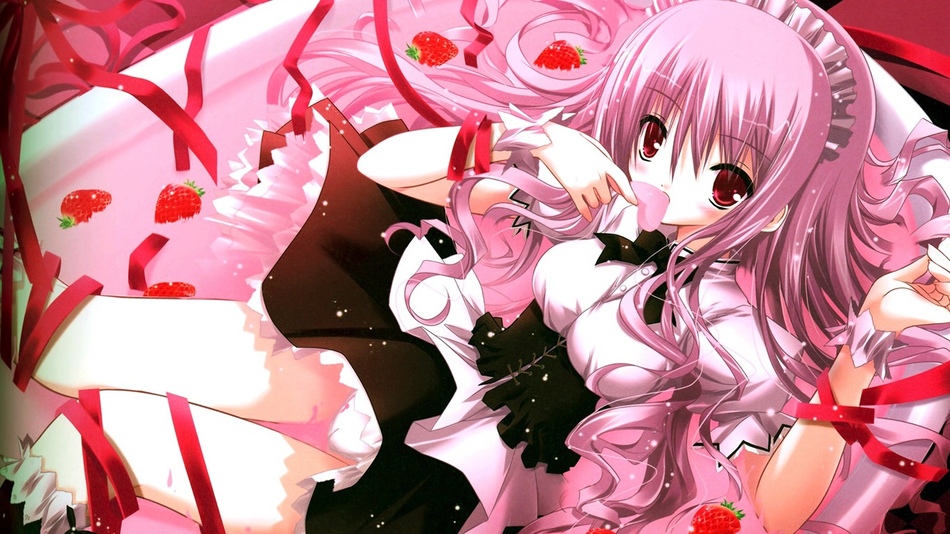 Anime girl HD tapety na plochu #22 - 1366x768