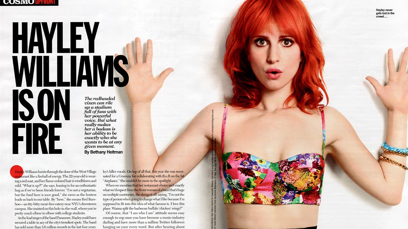 Hayley Williams krásnou tapetu #19 - 1366x768