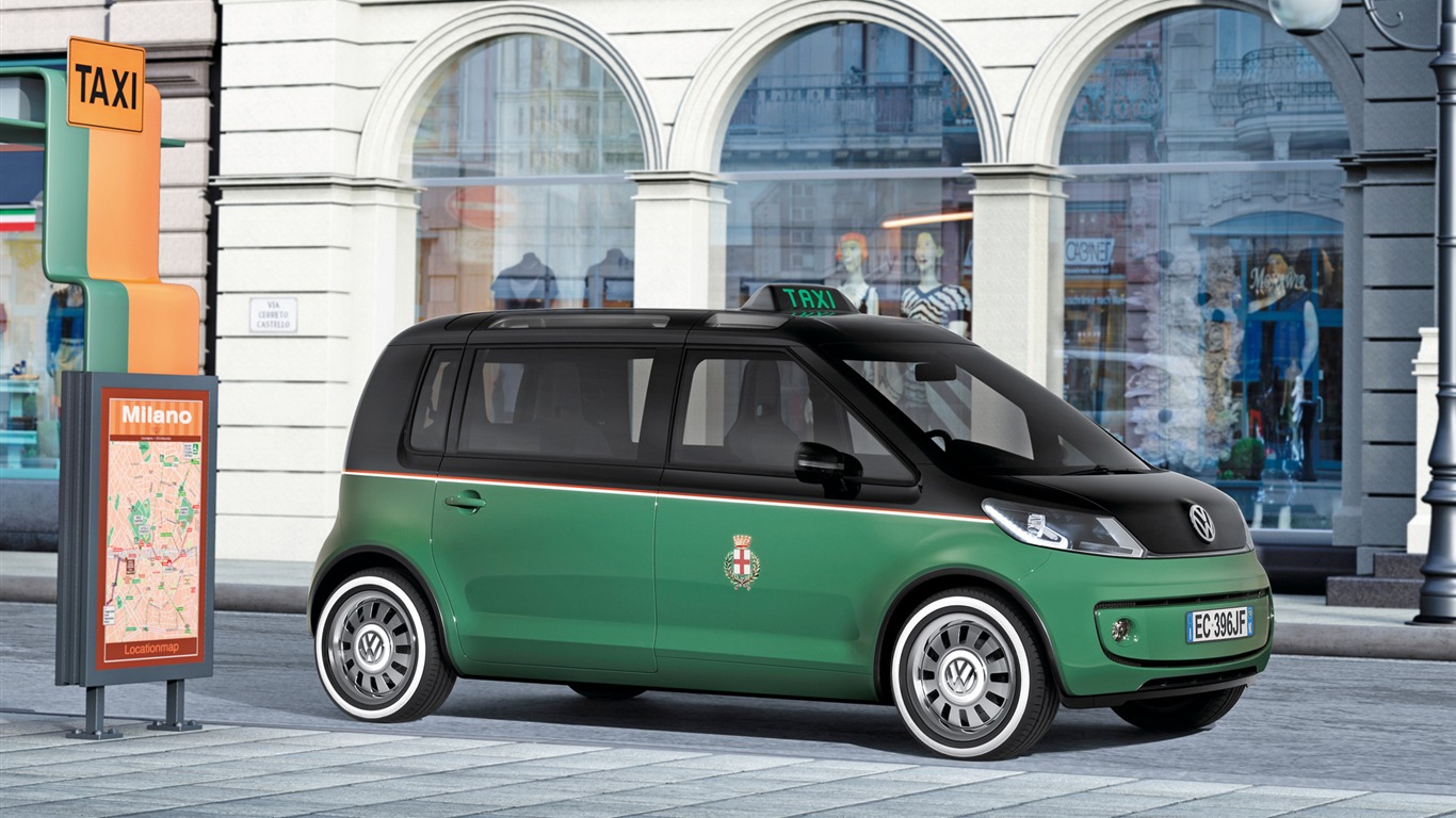 Volkswagen Concept Car Milano Taxi - 2010 HD tapety na plochu #3 - 1366x768