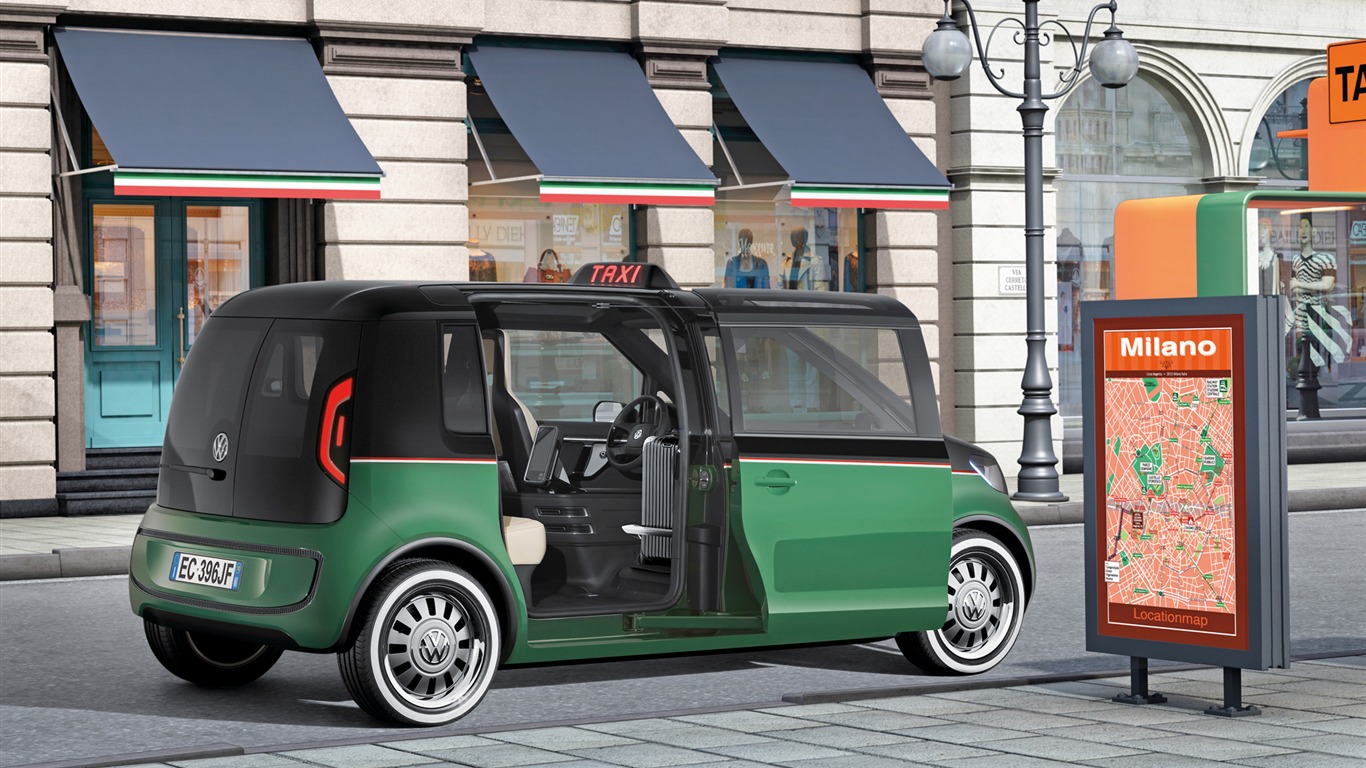 Concept Car Volkswagen Milano Taxi - 2010 fondos de pantalla HD #7 - 1366x768
