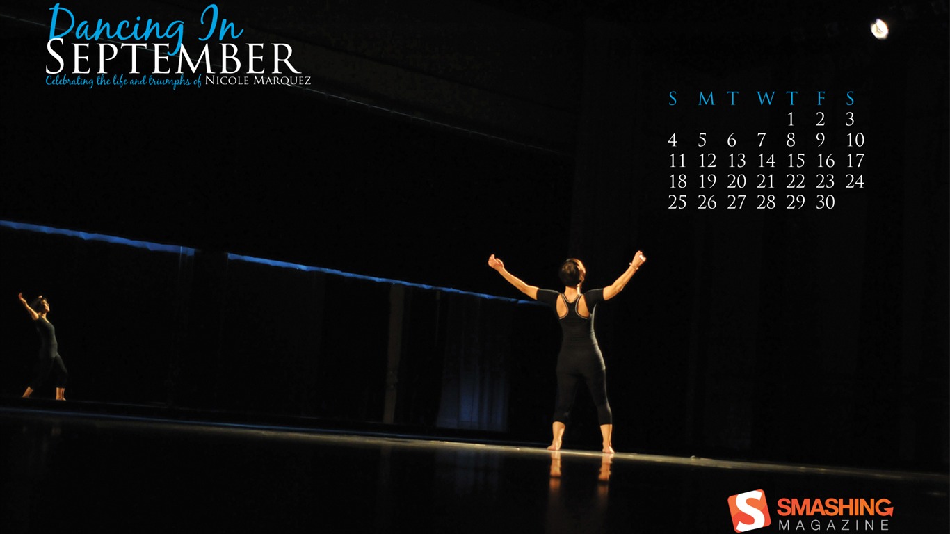 September 2011 Calendar Wallpaper (2) #6 - 1366x768