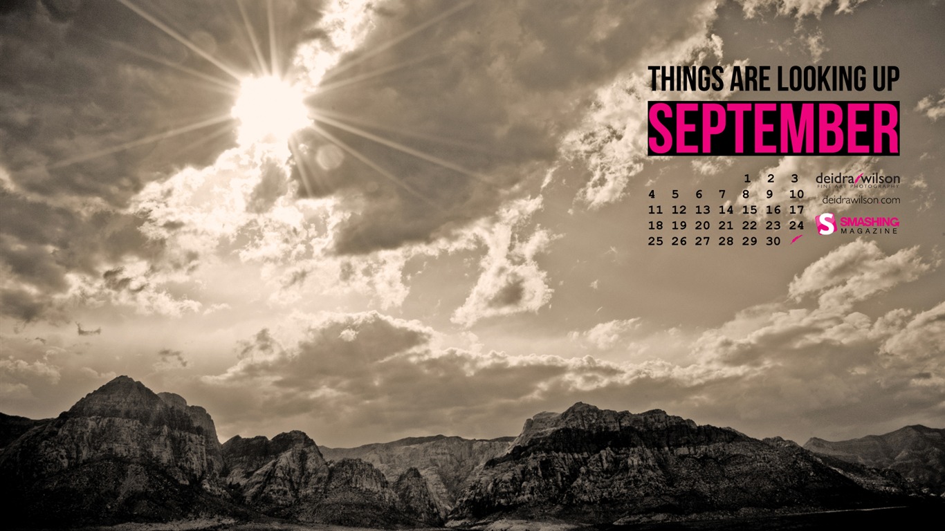 2011年9月 月曆壁紙(二) #14 - 1366x768