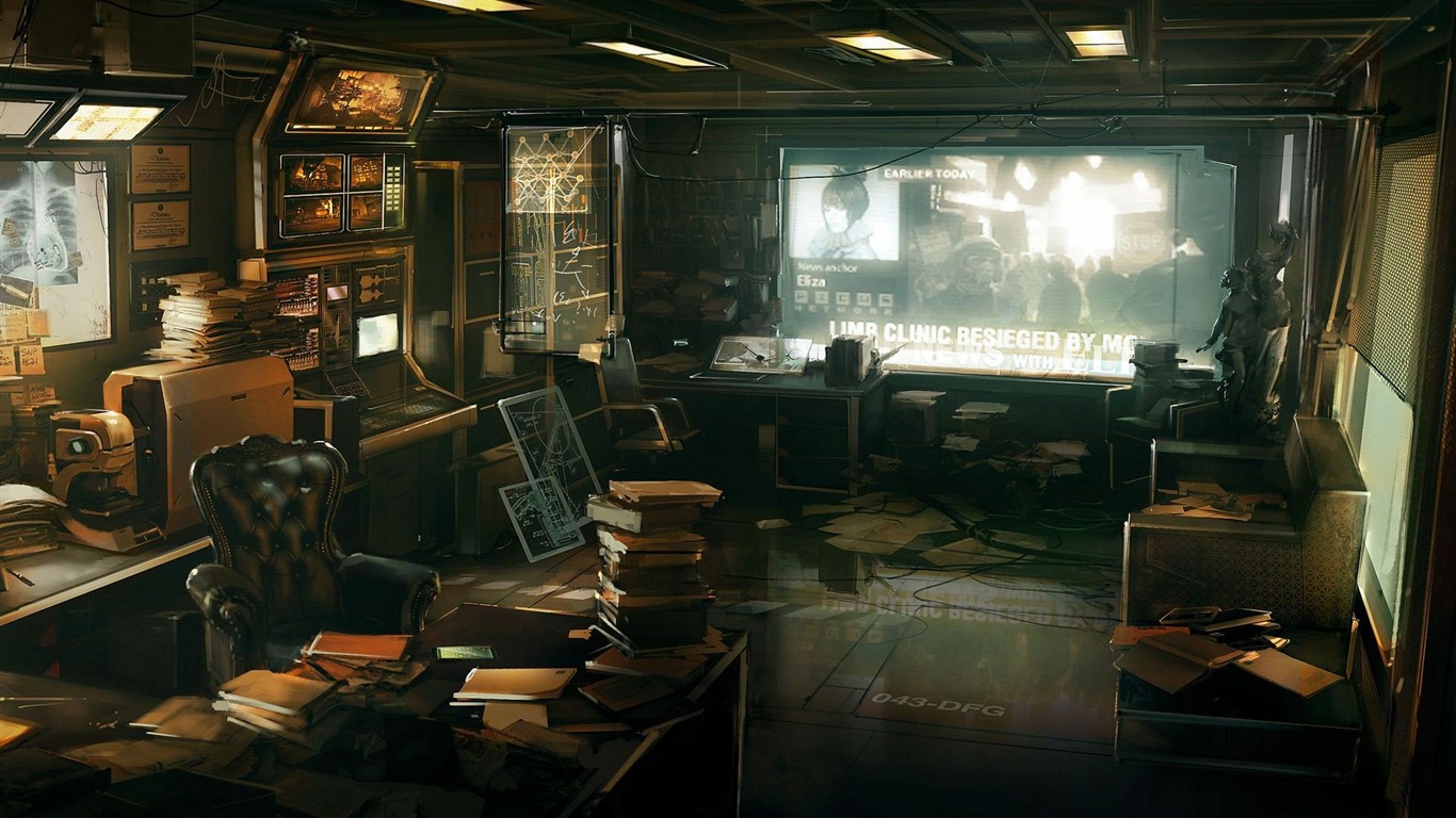 Deus Ex: Human Revolution 殺出重圍3：人類革命 高清壁紙 #6 - 1366x768