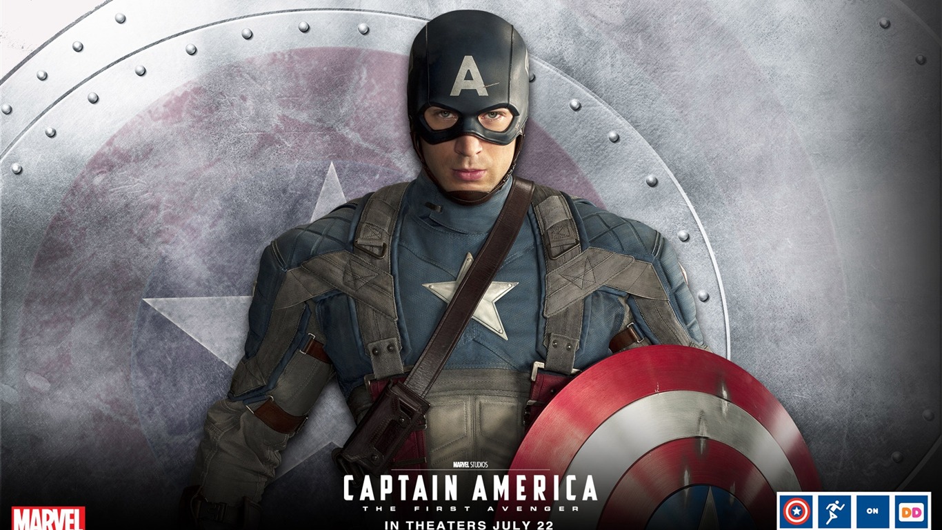 Kapitán Amerika: První Avenger HD tapety na plochu #4 - 1366x768