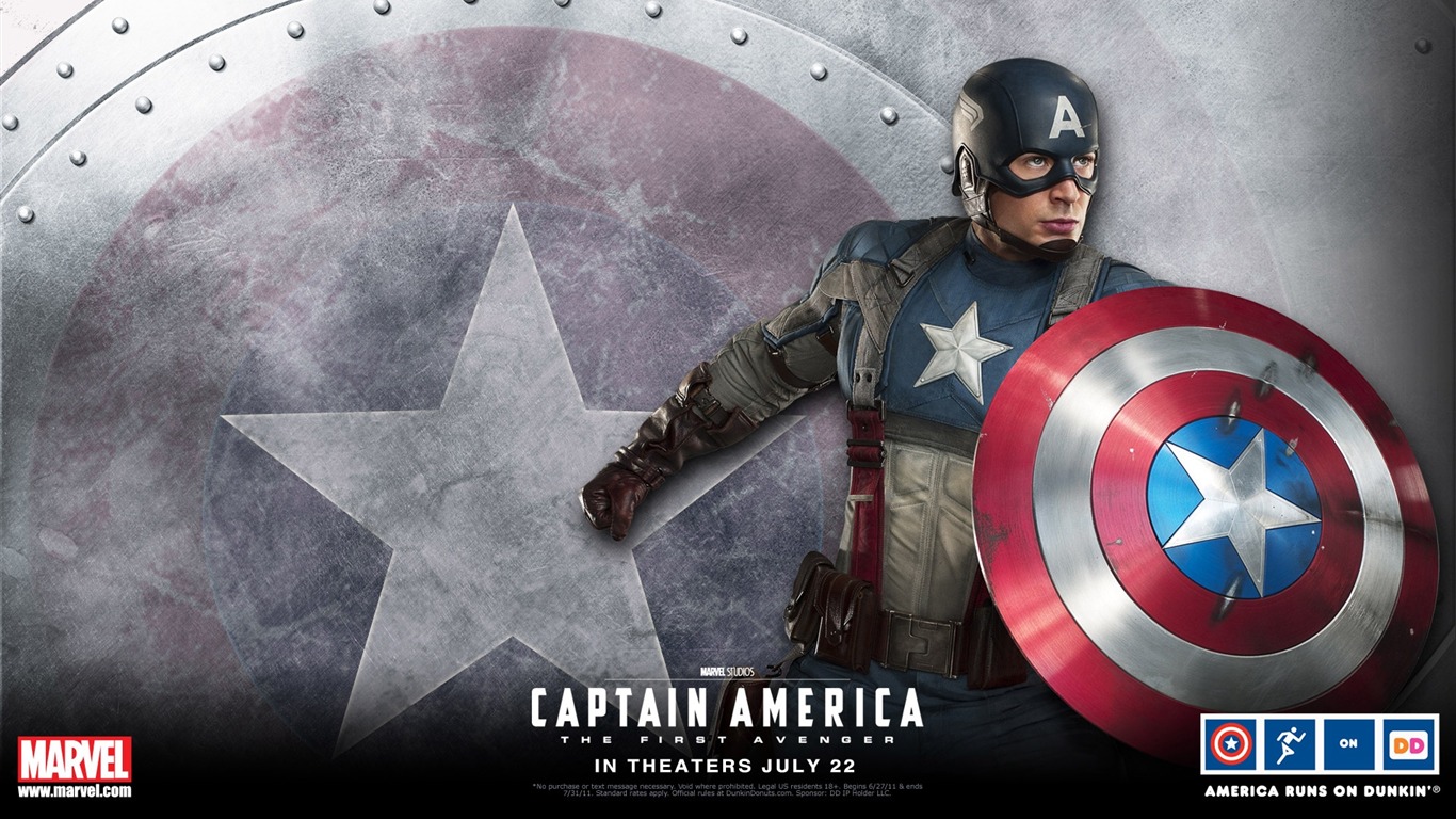 Kapitán Amerika: První Avenger HD tapety na plochu #6 - 1366x768