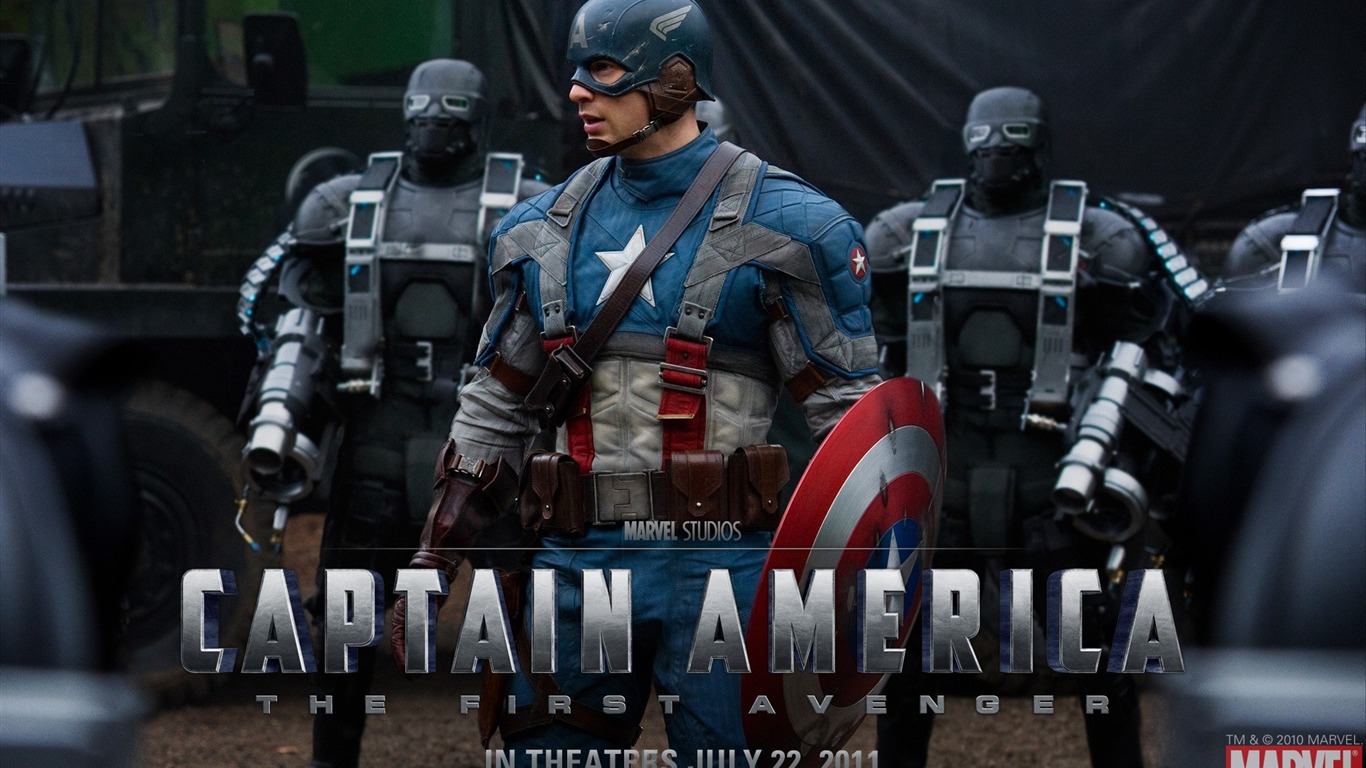 Kapitán Amerika: První Avenger HD tapety na plochu #21 - 1366x768