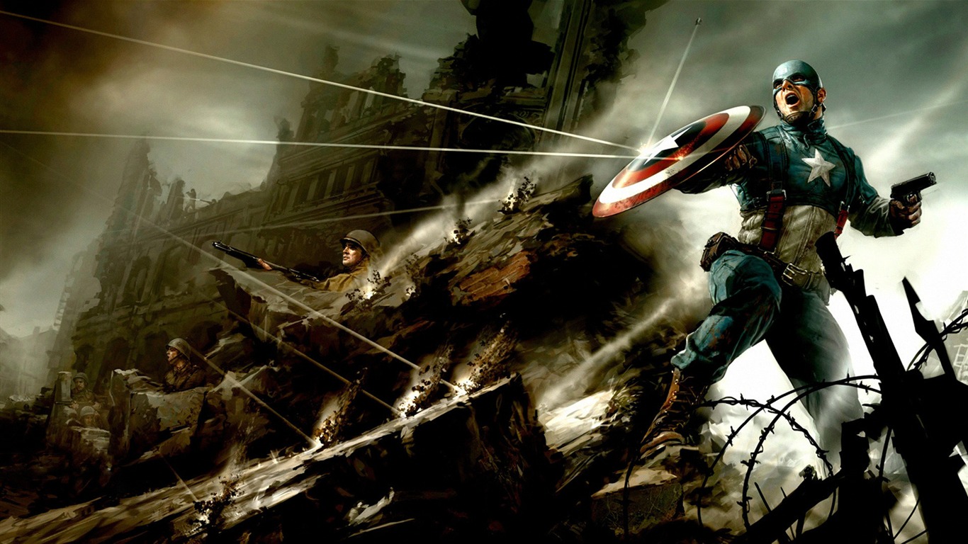 Kapitán Amerika: První Avenger HD tapety na plochu #22 - 1366x768