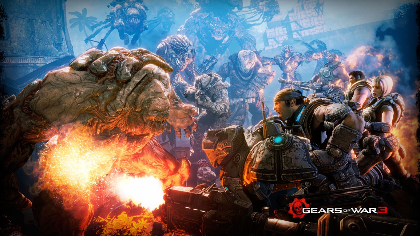 Gears of War 3 fondos de pantalla HD #14 - 1366x768