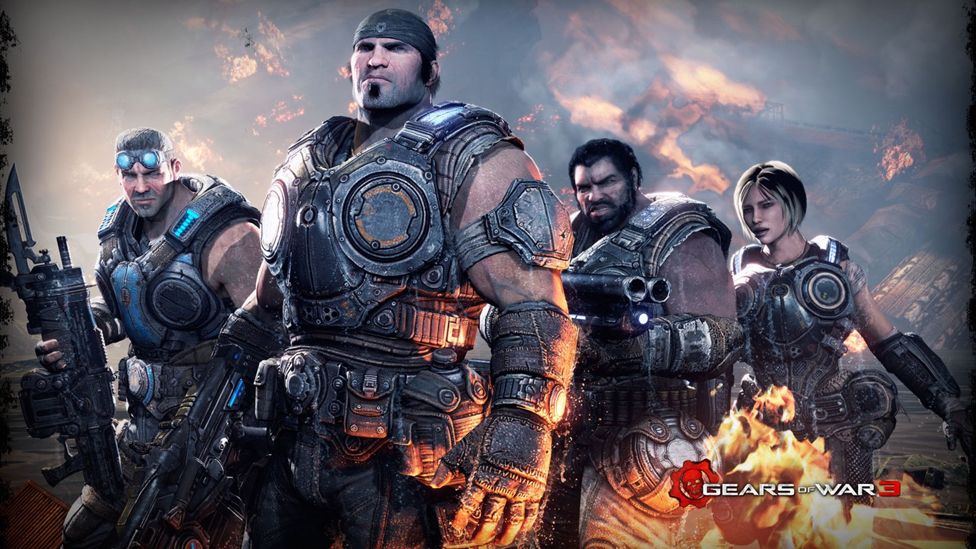 Gears of War 3 HD wallpapers #15 - 1366x768