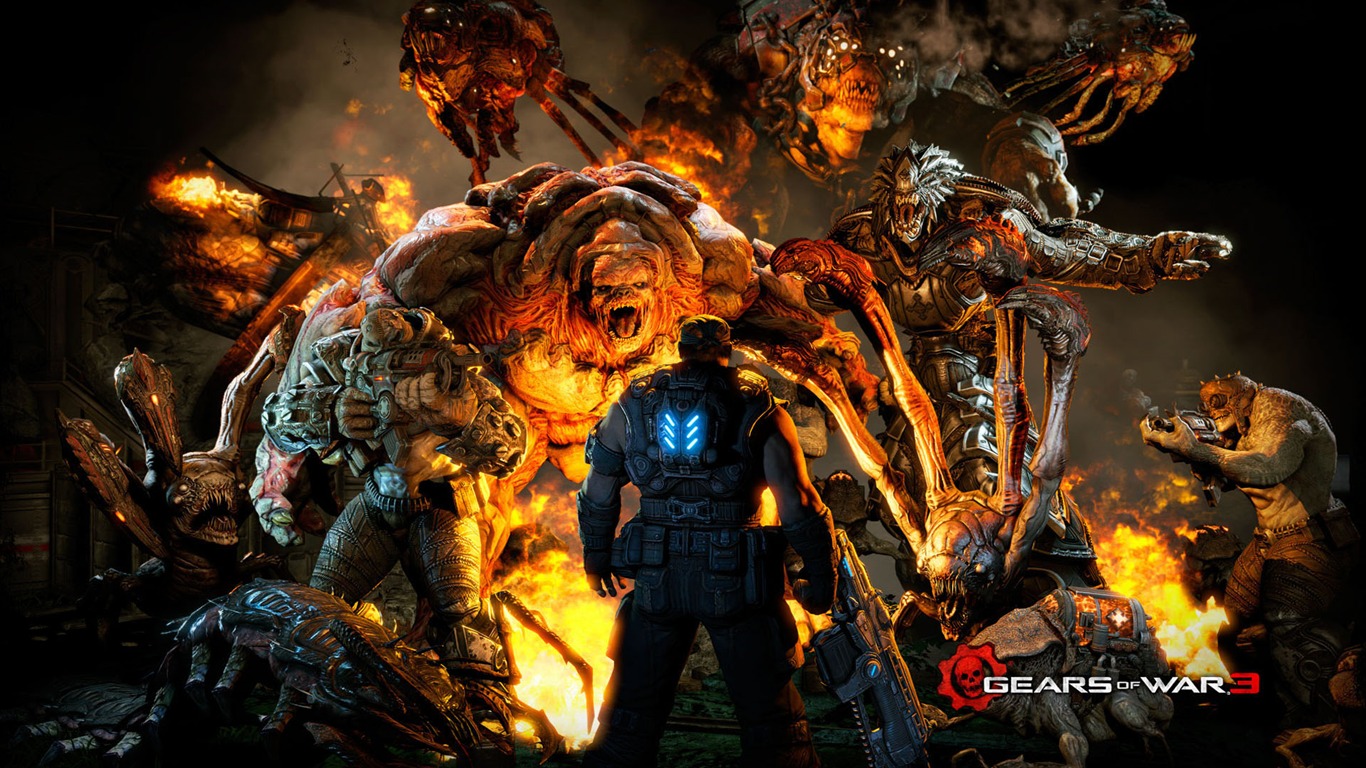 Gears of War 3 戰爭機器3 高清壁紙 #16 - 1366x768