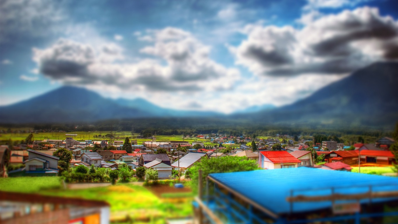 以真亂假 移軸攝影 微縮景觀壁紙(三) #11 - 1366x768