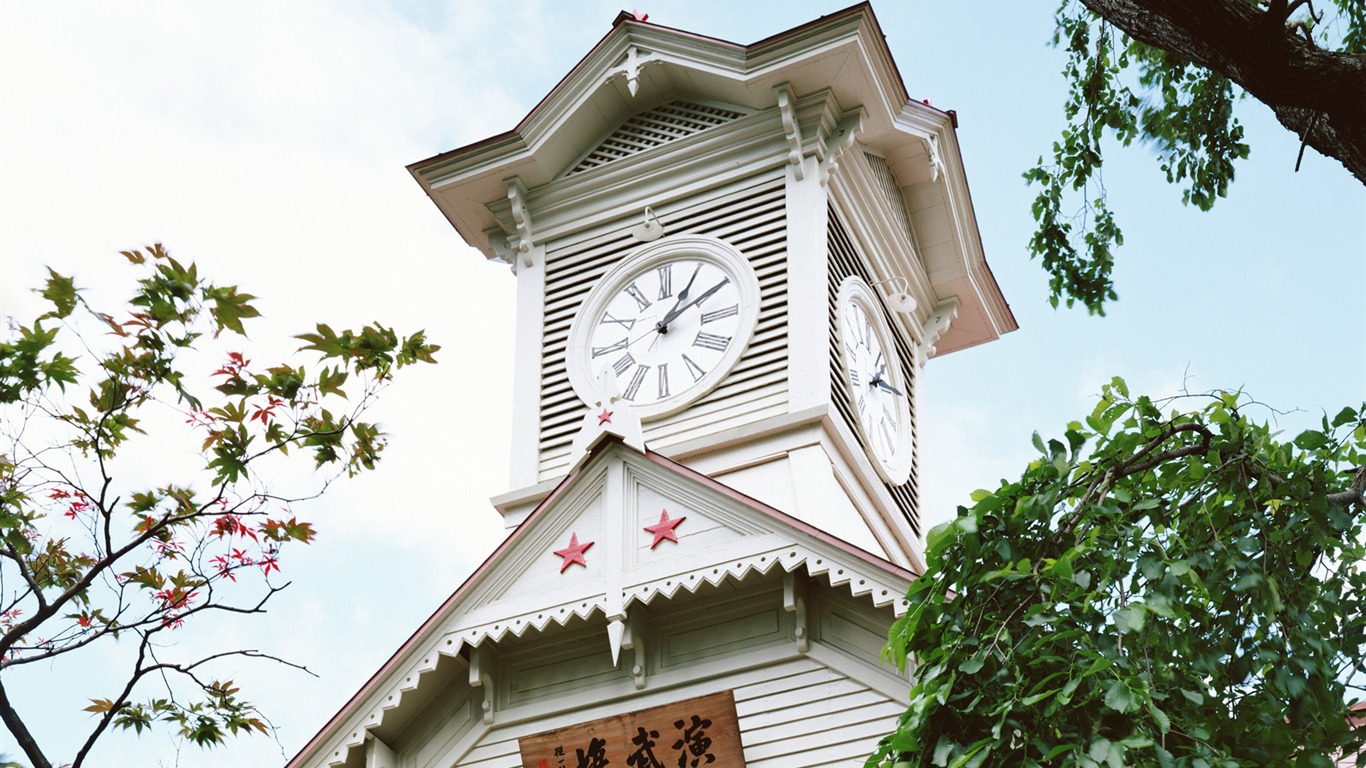 Hokkaido building HD wallpapers #2 - 1366x768