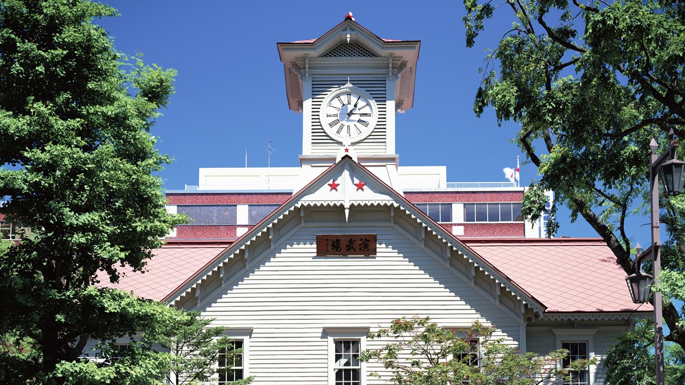 Hokkaido bâtiment wallpapers HD #16 - 1366x768