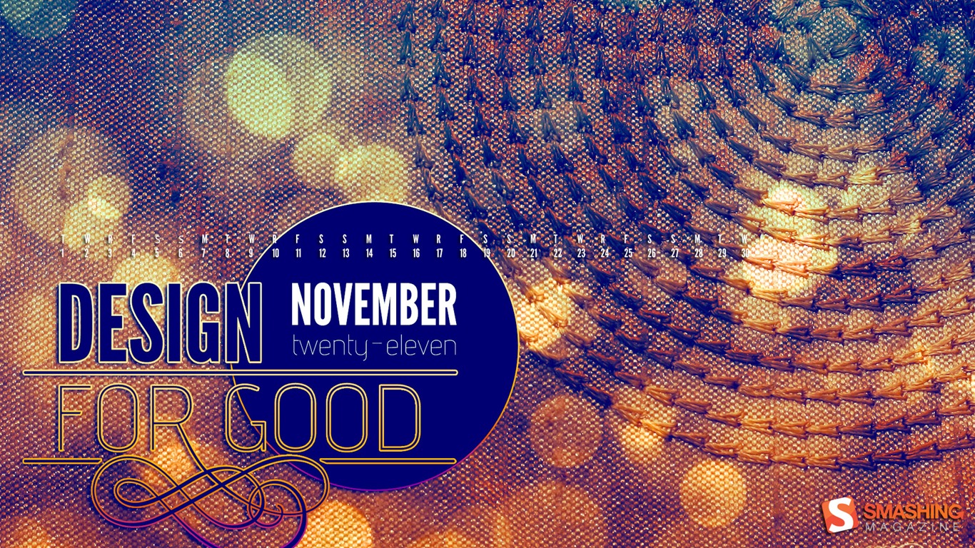 November 2011 Calendar wallpaper (1) #1 - 1366x768