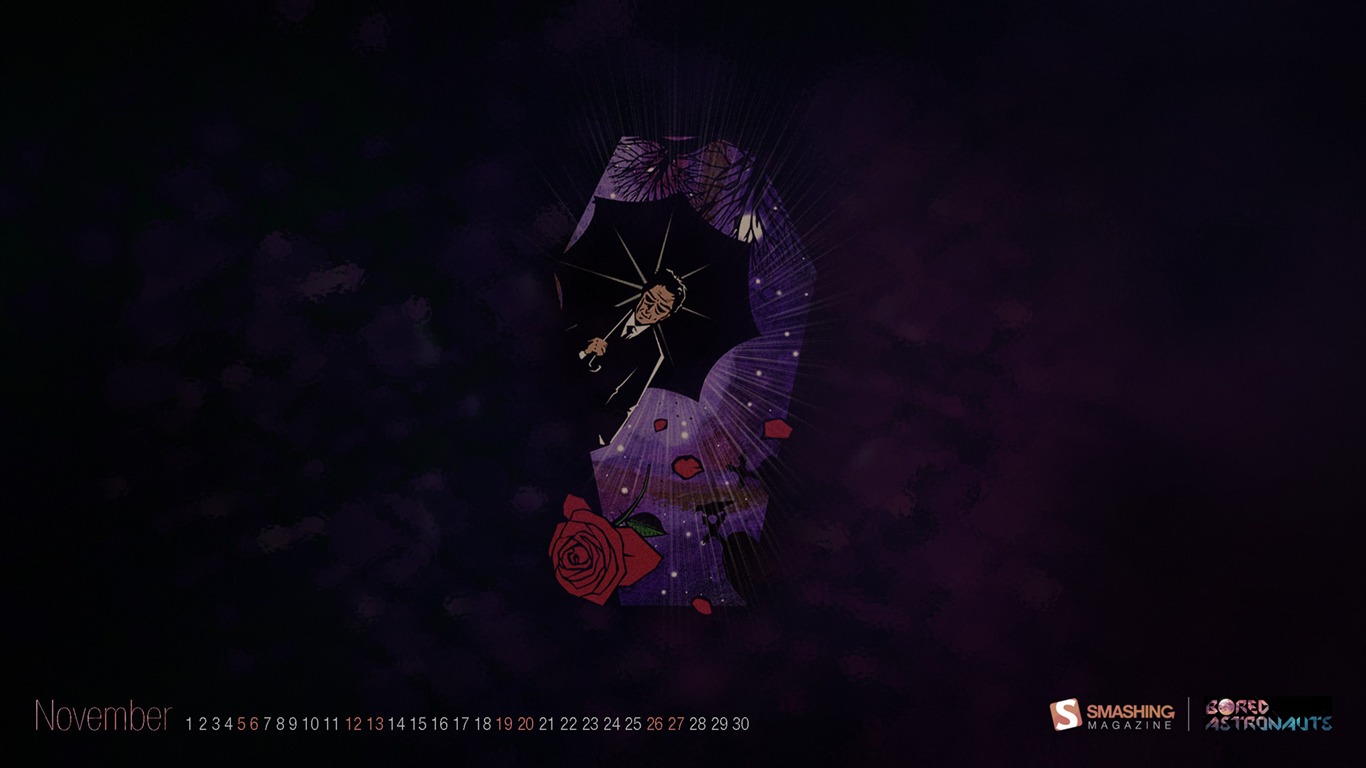 2011年11月 月曆壁紙(二) #13 - 1366x768