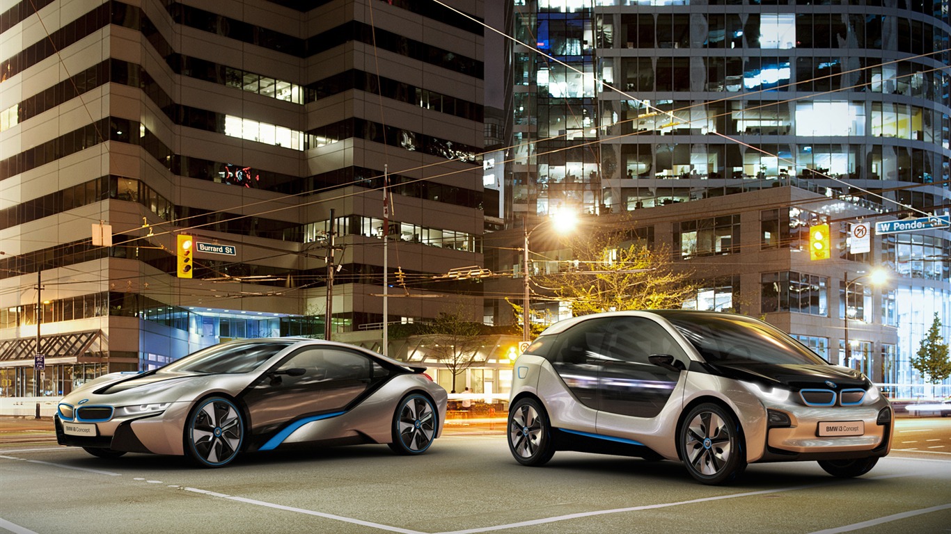 BMW i8 koncept - 2011 HD wallpapers #13 - 1366x768