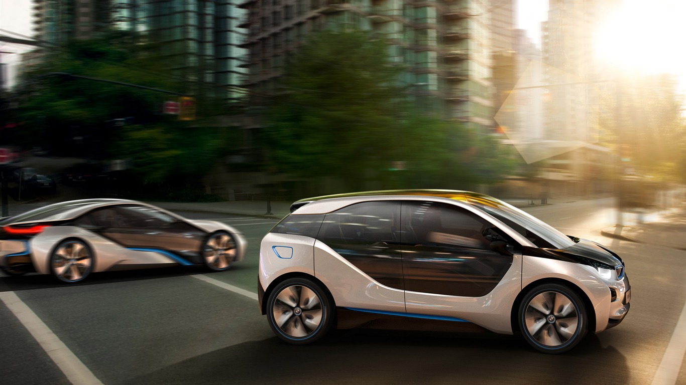 BMW i8 koncept - 2011 HD wallpapers #15 - 1366x768