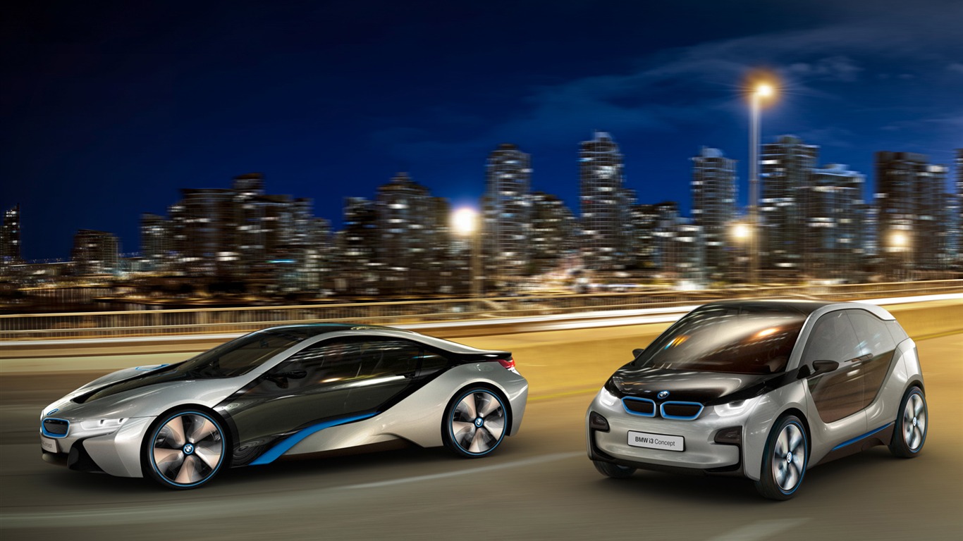 BMW i8 개념 - 2011의 HD 배경 화면 #16 - 1366x768