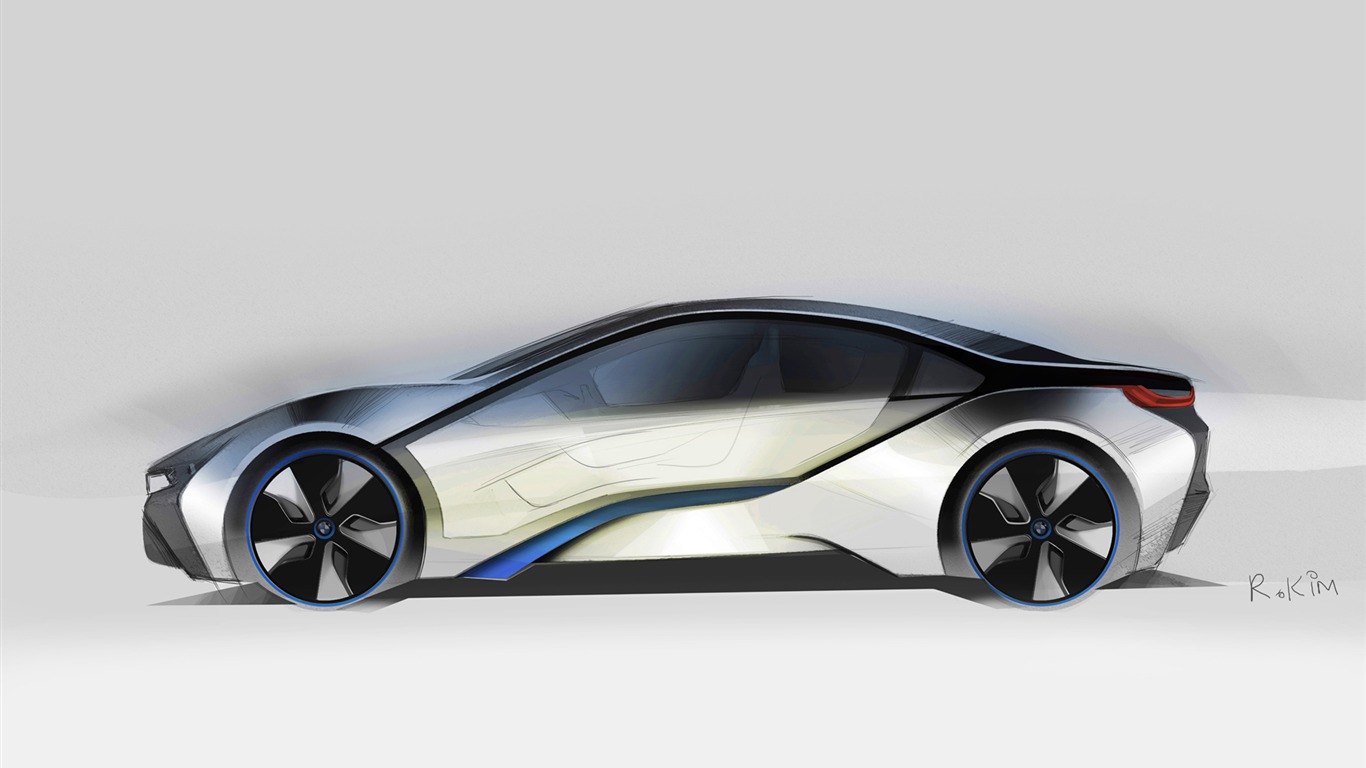 BMW i8 개념 - 2011의 HD 배경 화면 #43 - 1366x768