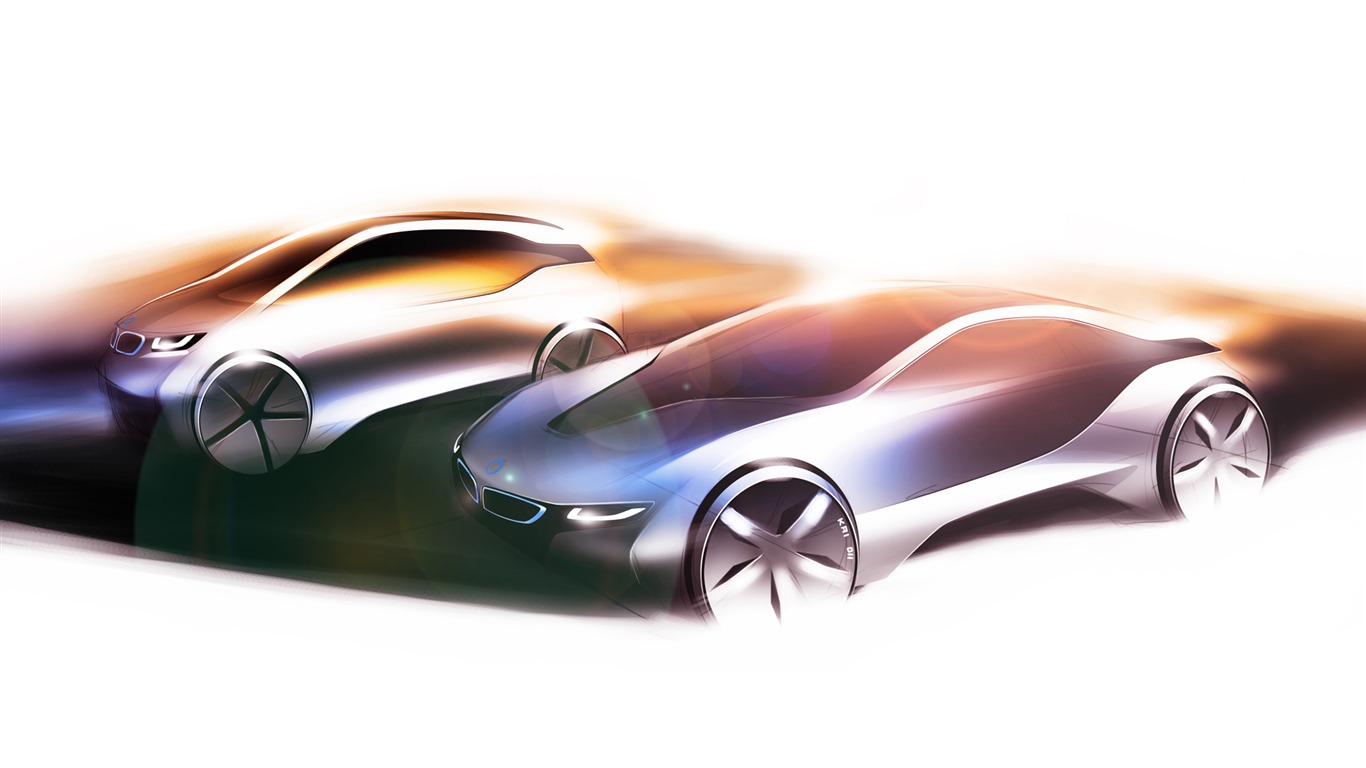 BMW i8 개념 - 2011의 HD 배경 화면 #46 - 1366x768