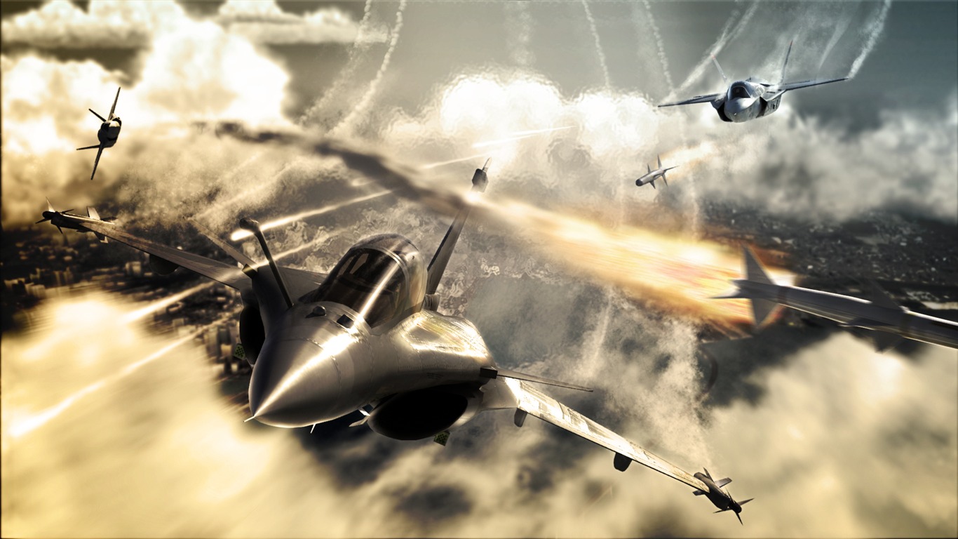 Tom Clancy je H.A.W.X 2 HD wallpapers #2 - 1366x768