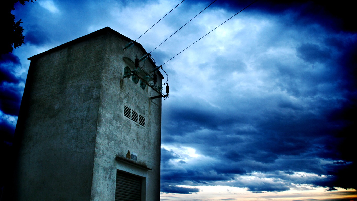 Spanien Girona HDR-Stil Hintergrundbilder #16 - 1366x768