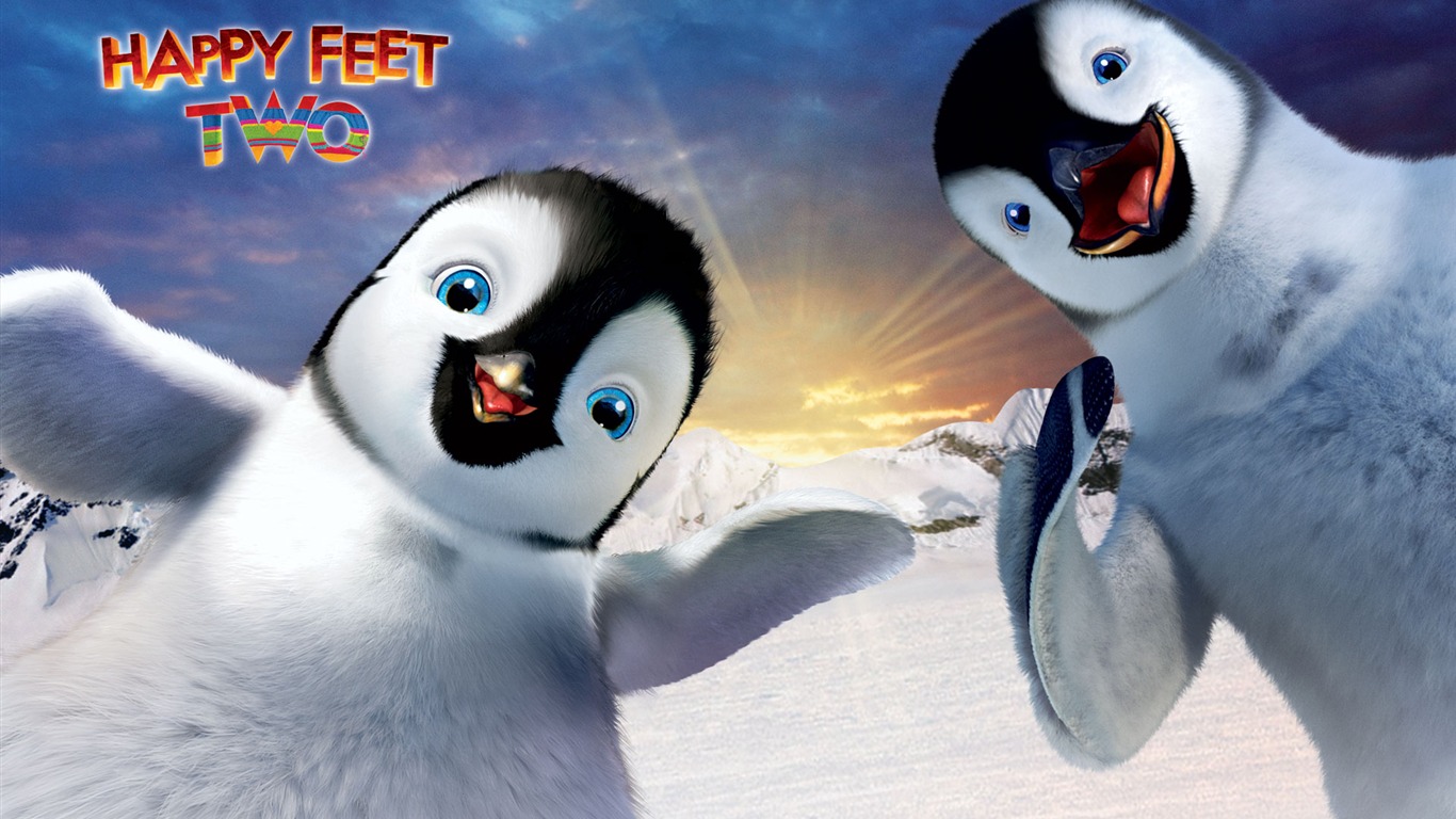 Happy Feet Two 快樂的大腳2 高清壁紙 #6 - 1366x768