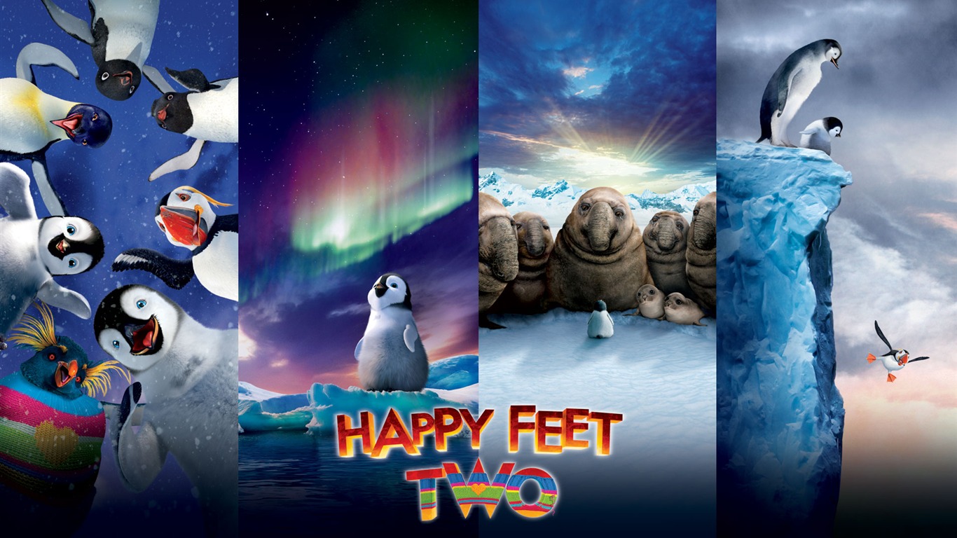 Happy Feet Two 快樂的大腳2 高清壁紙 #9 - 1366x768