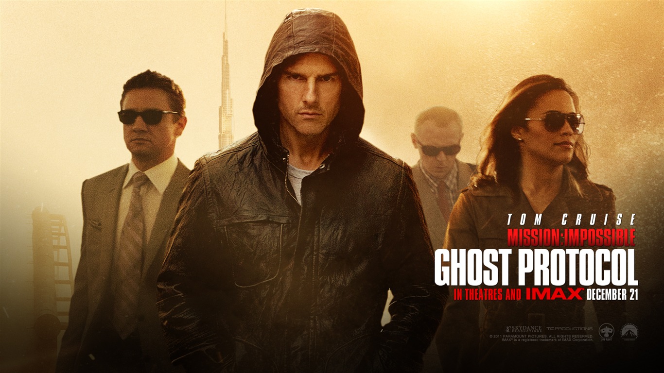 Mission: Impossible - Ghost Protocolo de fondos de pantalla HD #1 - 1366x768
